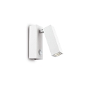 LED Wandstrahler PAGE SQUARE, 3W 3000K 135lm, mit Schalter, schwenkbar, Weiß
