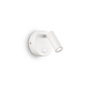 LED Wandstrahler PAGE ROUND, 3W 3000K 135lm, mit Schalter, schwenkbar, Weiß