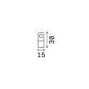 Ideal Lux Titolare SUPPORTO CAVO 15X30 con scarico della trazione, chiuso, bianco