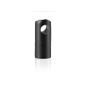Cable holder for mounting on wall or ceiling,  1.5cm / H 3cm, black