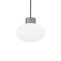 Outdoor Pendelleuchte CLIO, IP44, E27, ohne Abdeckung, Aluminium, Grau