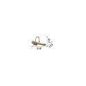 Ideal Lux Applique per quadri RETRÒ 2-Lampadine, inclinabile E14 IP20, brunito Ideal Lux Applique per quadri RETRÒ 2-Lampadine, inclinabile E14 IP20, brunito