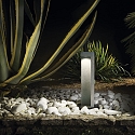 Outdoor LED floor luminaire TITANO BIG, height 74cm, granite grey resin