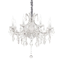 Chandelier NAPOLEON, 8 flames, Ø 67cm, E14, chrome