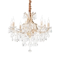 Chandelier NAPOLEON, 8 flames, Ø 67cm, E14, gold