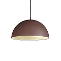 Pendant luminaire FOLK, 1 flame, Ø 40cm, E27, rust look / white