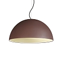 Pendant luminaire FOLK, 1 flame, Ø 50cm, E27, rust look / white