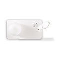 Lampada da parete BOOK 2 con interruttore, con braccio flessibile, con connessione USB G9 IP20, Satinato, Bianco
