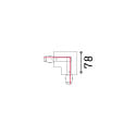 Ideal Lux Connettore d'angolo LINK TRIM conduttore di protezione a sinistra, commutabile, Bianco