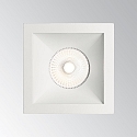Ideal Lux Recessed LED luminaire GAME SQUARE, IP20, 11W 3000K 850lm 36, white / white reflector