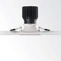 Ideal Lux Recessed LED luminaire GAME SQUARE, IP20, 11W 3000K 850lm 36, white / white reflector