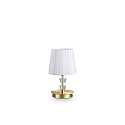 Lampada da tavolo PEGASO SMALL E14 IP20, Ottone spazzolato, Organza