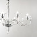 Ideal Lux Chandelier BRIGITTA, 12 flames, Ø 120cm, E14, transparent glass