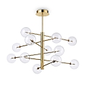 Luci a sospesione EQUINOXE 12-Lampadine G4 IP20, Ottone antico