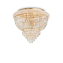 Plafoniera DUBAI 6-Lampadine E14 IP20, Ottone