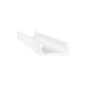 Aluminium profile SLOT SURFACE FLAT 11mm incl. cover + mounting kit, 200cm, alu