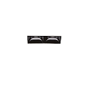 LED ceiling luminaire LIKA TRIMLESS, recessed mounting, lenght 6.5cm, 4W 3000K 440lm 29°, white / black