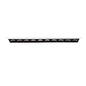 LED ceiling luminaire LIKA TRIM, recessed mounting, lenght 27.8cm, 20W 3000K 2200lm 29°, white / black