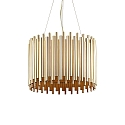 Luci a sospesione PAN 5-Lampadine, regolabile E27 IP20, Oro