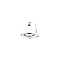 Luci a sospesione ORACLE ROUND D70 grande, rotondo, commutabile IP20, bianco 