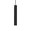LED pendant luminaire TUBE,  6cm / H 40cm, 9W 3000K 850lm, black