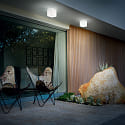 Ideal Lux Outdoor Wand-/Deckenleuchte LUNA SMALL, IP44, inkl. G9 3.2W 3000K
