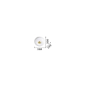 Ideal Lux Luminaire de plafond ARIZONA  2 flammes GX53 IP20, blanche, laiton satin