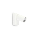 Applique et plafonnier RUDY à 1 flamme, pivotant, rotatif GU10 IP20, blanche, revêtement en poudre
