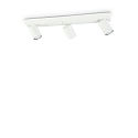 Applique et plafonnier RUDY 3 flammes, pivotant, rotatif GU10 IP20, blanche, revêtement en poudre