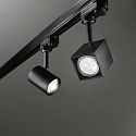 Ideal Lux Projecteur triphas MOUSE TRACK pivotant, rotatif, adaptateur triphas inclus GU10 IP20, noir 