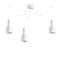 Luminaire  suspension HOLLY 3 flammes E27 IP20, blanche, revtement en poudre