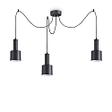 Luminaire  suspension HOLLY 3 flammes E27 IP20, noir , revtement en poudre
