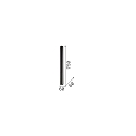 Ceiling luminaire LOOK, IP20, height 75cm / Ø 6cm, incl. GU10 7W 3000K, black