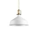 Luminaire  suspension ERIS-2 E27 IP20, or mat, blanche