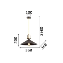 Luminaire  suspension ERIS-4 E27 IP20