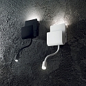 Ideal Lux Lampada da parete PROBE con braccio flessibile, con connessione USB IP20, Bianco, verniciato a polvere