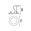 Ideal Lux Luce da incasso JAZZ GU10 IP20, Nero