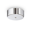 Ceilng rose MAGNETICO for 1 pendant luminaire,  9cm, magnetic visor, chrome