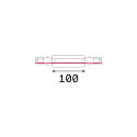 Ideal Lux Mitteleinspeiser für LINK TRIMLESS 3-Phasen-Stromschiene, DALI-Version, Weiß