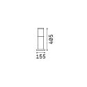 Ideal Lux Borne d'éclairage TRONCO E27 IP65, anthrazit