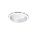 LED Einbauleuchte DEEP, IP20,  10.3cm, Aluminium wei / diffus, 10W 3000K 1200lm 70
