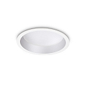 LED Einbauleuchte DEEP, IP20,  15cm, Aluminium wei / diffus, 20W 3000K 2100lm 77
