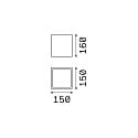 Ideal Lux Outdoor Deckenleuchte TECHO BIG, 1xGU10, IP54, weiß