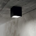 Ideal Lux Plafoniera per esterni TECHO BIG piazza GU10 IP54, nero dimmerabile