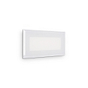 Plafonnier encastr� INDIO angulaire IP65, blanche