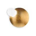 LED Wandleuchte ECLISSI, Ø 650 mm, 28W, 3000K, 2630lm, IP20, einstellbarer Lichtverteiler, gold