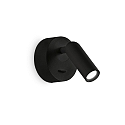 Ideal Lux Luminaire mural BEAN rond, avec interrupteur IP20, noir  Ideal Lux Luminaire mural BEAN rond, avec interrupteur IP20, noir