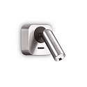 Luminaire mural BEAN angulaire, avec interrupteur IP20, nickel