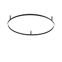 Luminaire de plafond ORACLE SLIM 90 rond IP20, noir