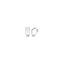 Ideal Lux outdoor wall luminaire STYLE with sensor IP54, white, powder lacquered 